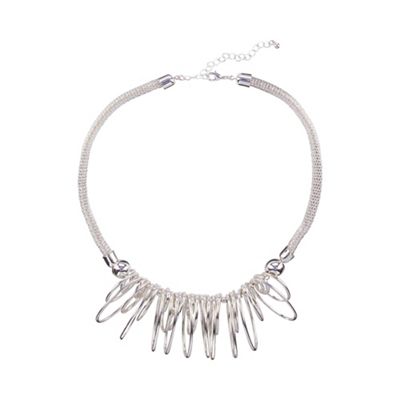 Silver blanche necklace